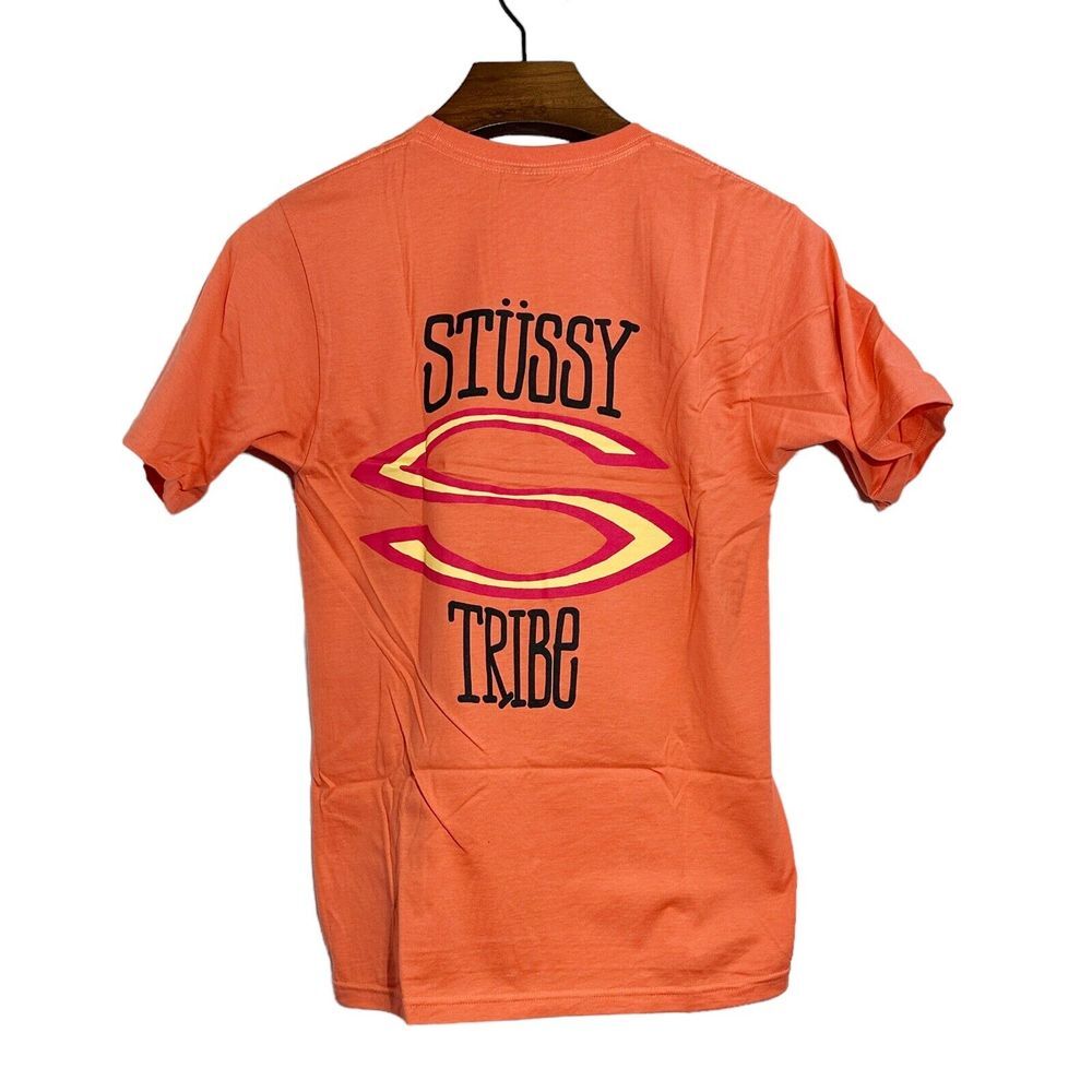 Vintage STUSSY Tribe Coral‎ Graphic T-Shirt NEW W/O TAG Small